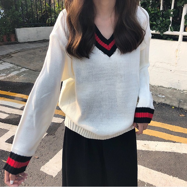 Áo Len Miss cổ tim ulzzang | BigBuy360 - bigbuy360.vn