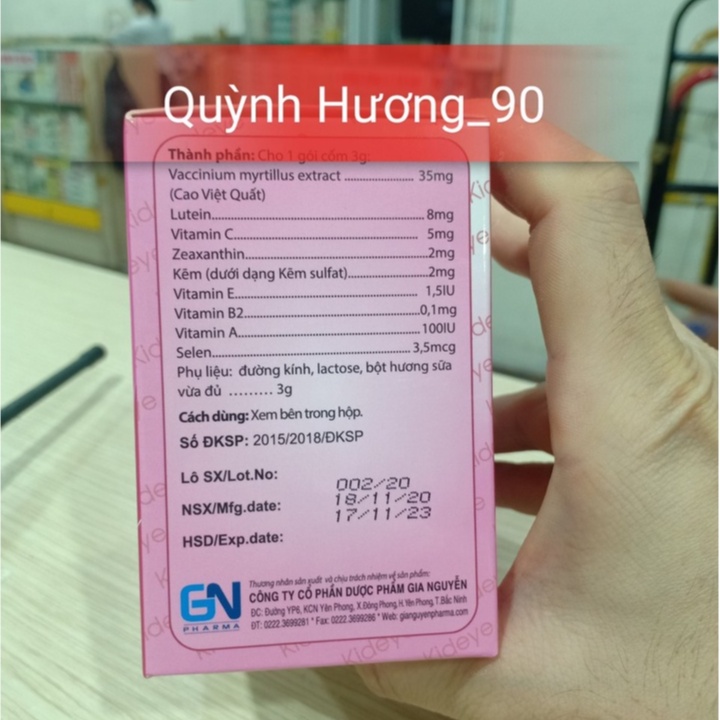 Cốm bổ mắt KID EYE hỗ trợ tăng cường thị lực