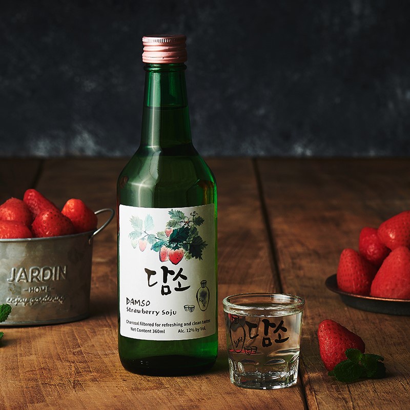 Soju Damso Hàn Quốc Vị Dâu 360ml