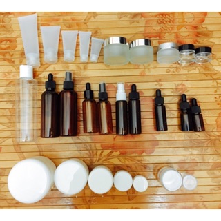 Chai hũ thuỷ tinh, nhựa chiết mỹ phẩm 5ml 10ml 20ml 30ml 50ml 100ml 200ml