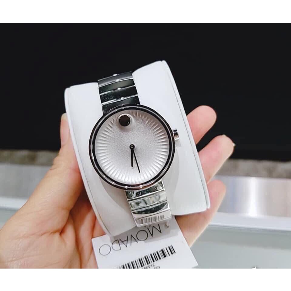 Đồng Hồ Nữ Movado Edge Silver Dial Stainless Steel 3680015