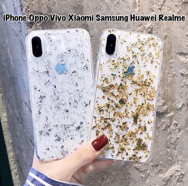 Ốp Điện Thoại Đính Kim Tuyến Cho Iphone Oppo Vivo Xiaomi Samsung Huawei Realme K3 A1k V17 S1 Pro V15 F11 J7 J5 J3 Y12 F3