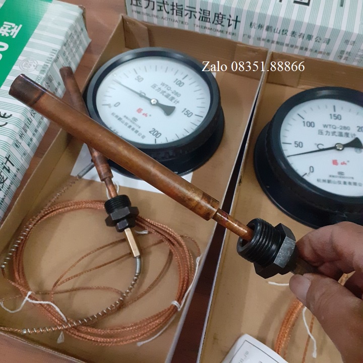 Đồng hồ nhiệt dây lò xấy dây dài 2.5m loại 150, 120, 200, 300 độ c