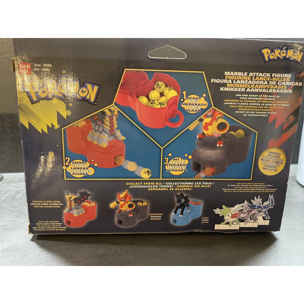 Hộp đồ chơi Bandai Pokemon Marble Attack Figure Luxray Maganon Giratina Action Toys