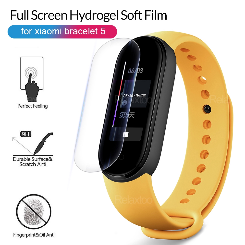 Set 2/3/5 miếng Dán Màn Hình Chống Trầy Xước Cho Xiaomi Mi Band 5