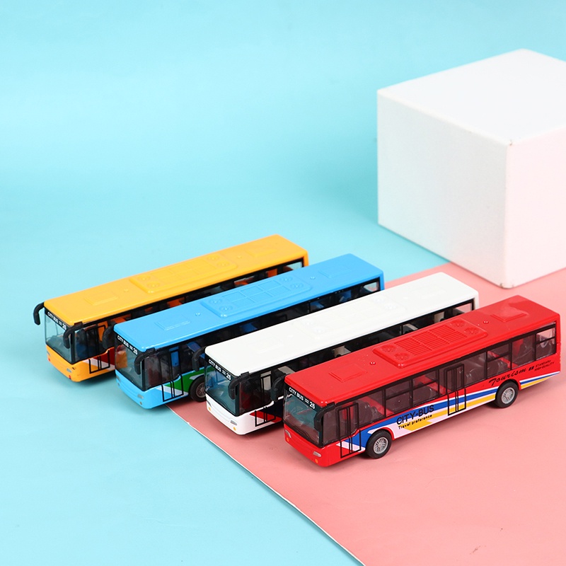 Mô Hình Xe Buýt Mini Xinh Xắn Dành Cho Bé