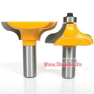 Bộ 2 mũi phay làm chỉ cửa (kiểu 2) - Colet 12.7mm