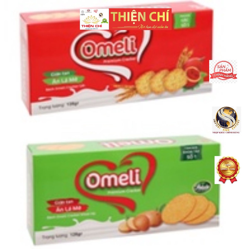 Bánh qui Omeli mè giòn tan 128g