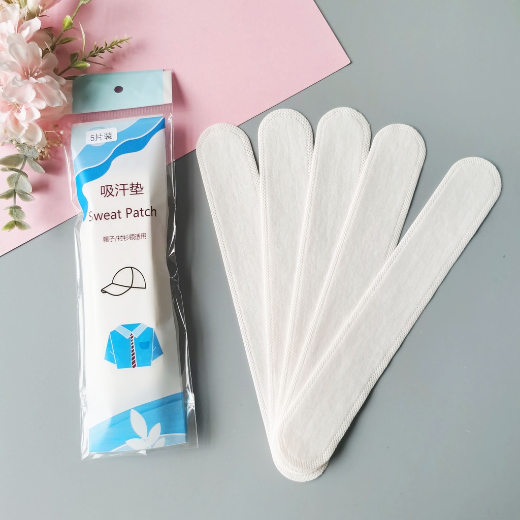 Thanh lý Miếng dán , miếng đệm lót thấm mồ hôi vành mũ, nón tiện lợi mang theo-1 set 5 miếng