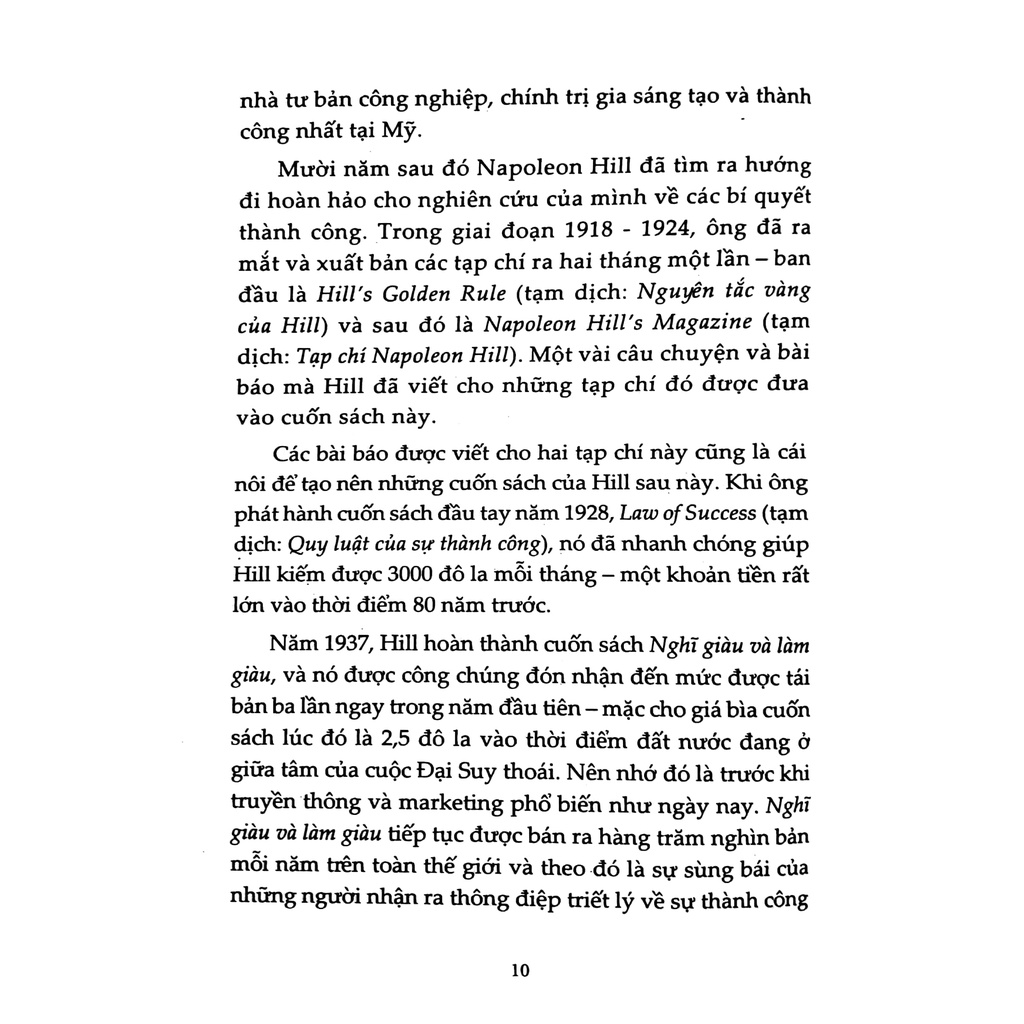 Sách - Nguyên Tắc Vàng Của Napoleon Hill (Napoleon Hill - 1980)