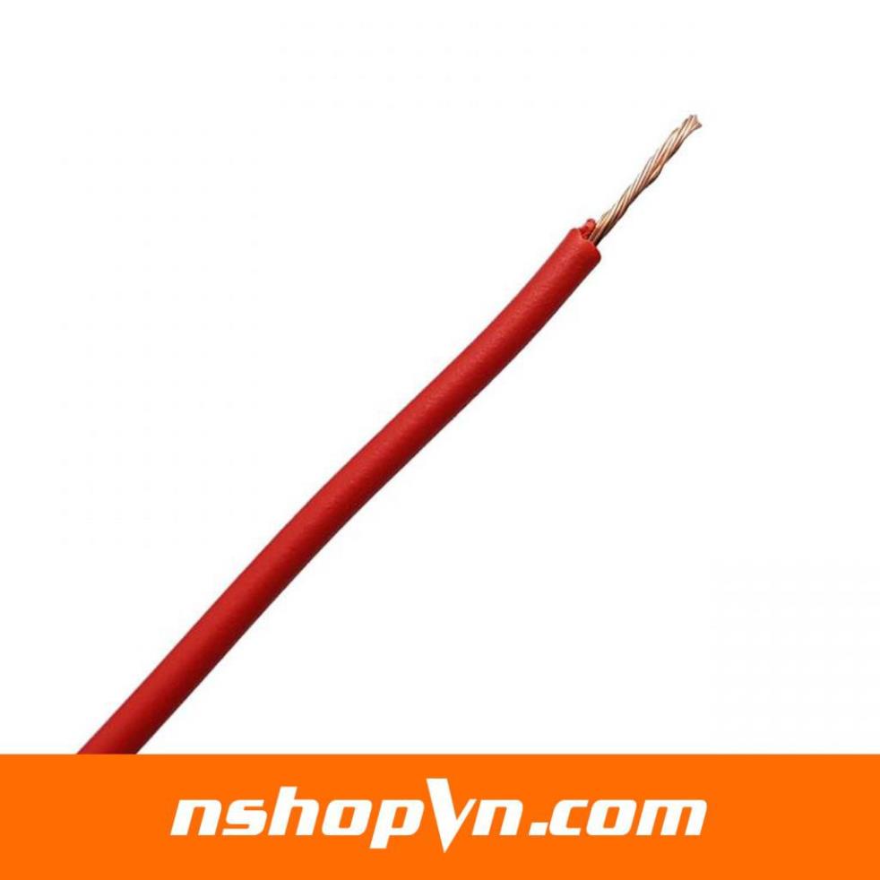 5m Dây điện 24D màu đỏ / đen đường kính lõi dây điện 0.5mm lõi 24 sợi