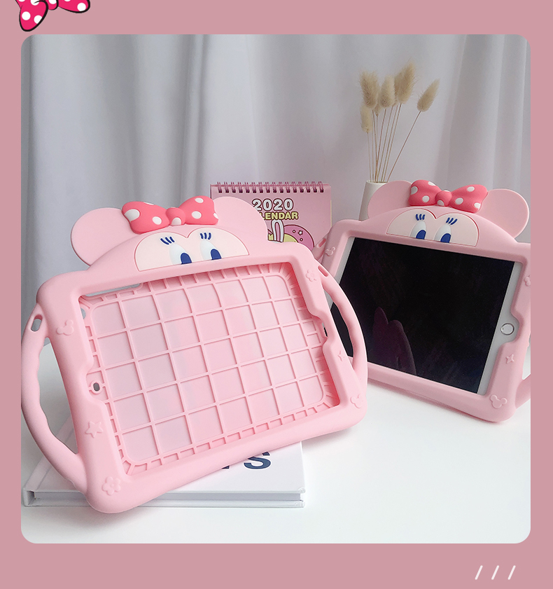 Bao da bảo vệ máy tính bảng bằng silicon hoạt hình đáng yêu kèm dây đeo cho Ipad Air 2 thế hệ 1 2 3 4 5 6 7 8 | BigBuy360 - bigbuy360.vn