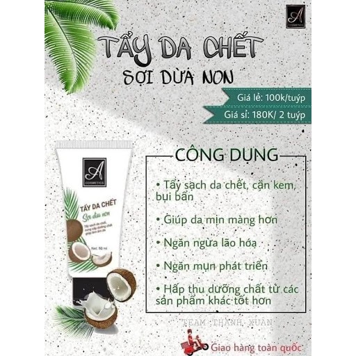 [ Chính hãng ] Tẩy Tế Bào Chết Sợi Dừa Non A Cosmetics | BigBuy360 - bigbuy360.vn