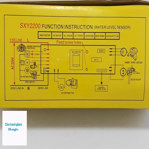 Bo mạch máy giặt đa năng gia đình SXY2200  DL47