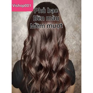 Kem nhuộm phủ bạc màu nâu sôcôla siêu mềm mượt Rasto 6/77 [ KÈM OXY TRỢ NHUỘM]