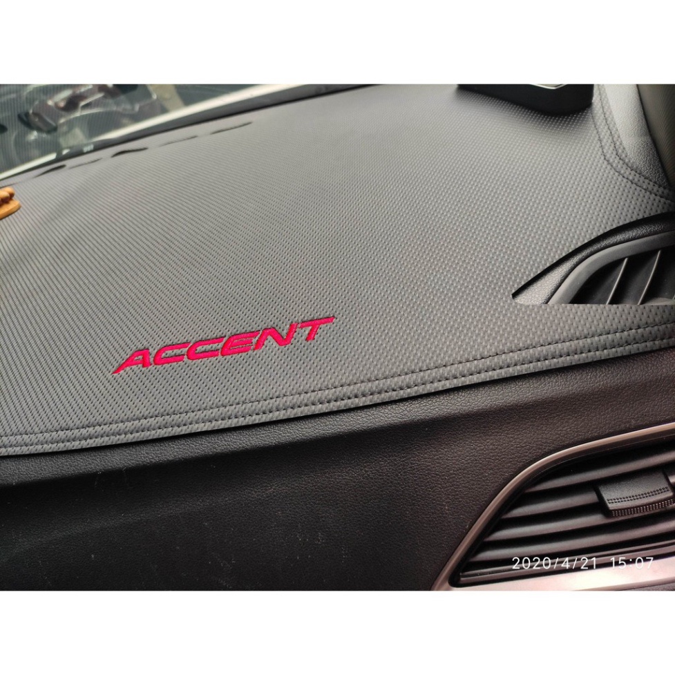 Thảm Taplo - Đủ xe HYUNDAI - Nhung hoặc Da Vân Carbon Cacbon