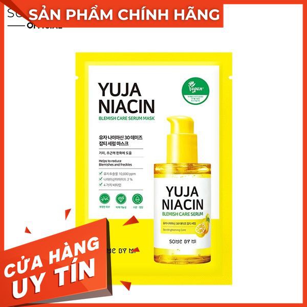 [HOT] Mặt Nạ Dưỡng Trắng Da Some By Mi Yuja Niacin 30 Days Blemish Care Serum Mask