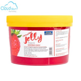 Thạch Jelly Hùng Chương Dâu 2.2kg - Nguyên liệu pha chế CLOUD MART