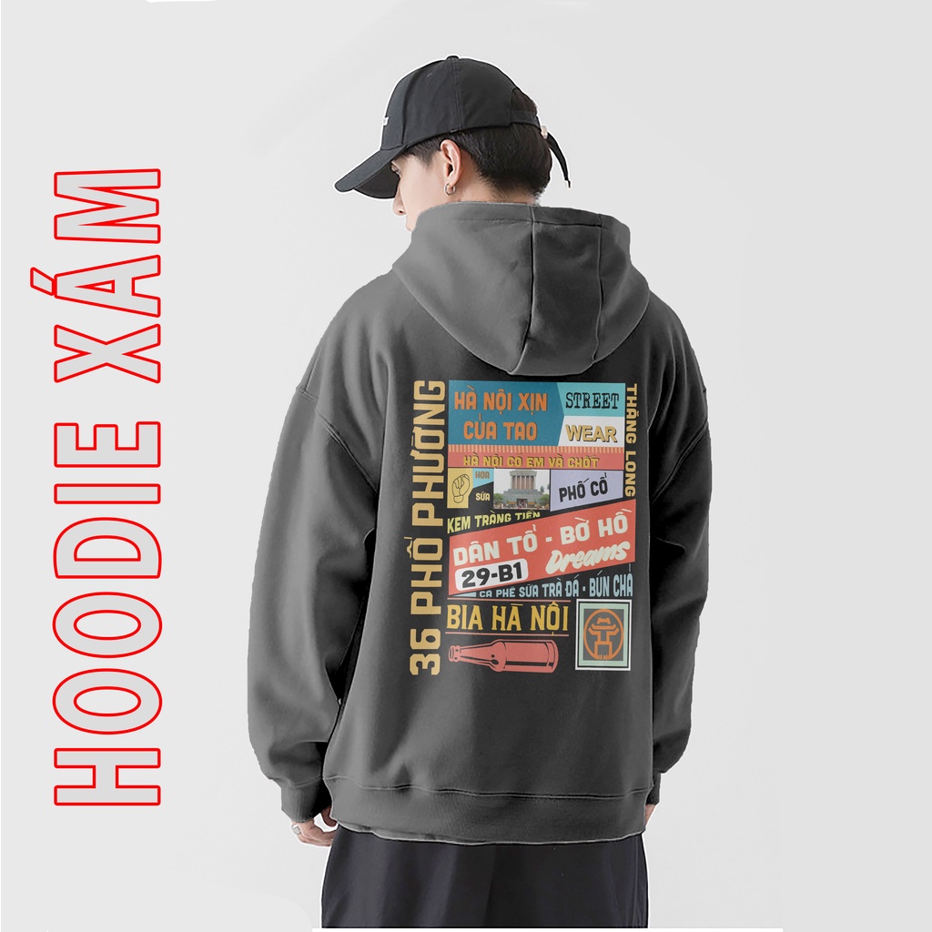 Áo hoodie nỉ bông nam nữ - áo mũ hoodie thu đông phong cách ulzzang nhiều màu chất nỉ bông dày đẹp HD4