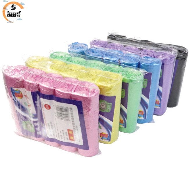 Set 5 cuộn túi đựng rác dùng một lần nhiều màu sắc