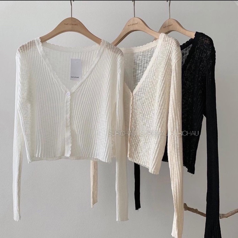 Áo cardigan len mỏng Hàn Quốc