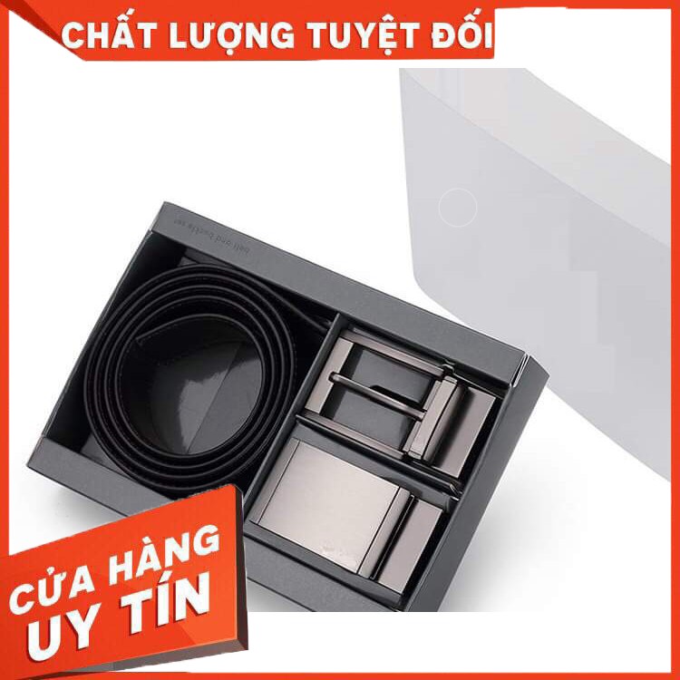 HÀNG CAO CẤP -  [Free ship] Thắt Lưng Nam - Bộ Ck chuẩn - Dây Nịt Cao Cấp - Full Box Khóa Xoay 360 Độ - Xem Hàng Trước K