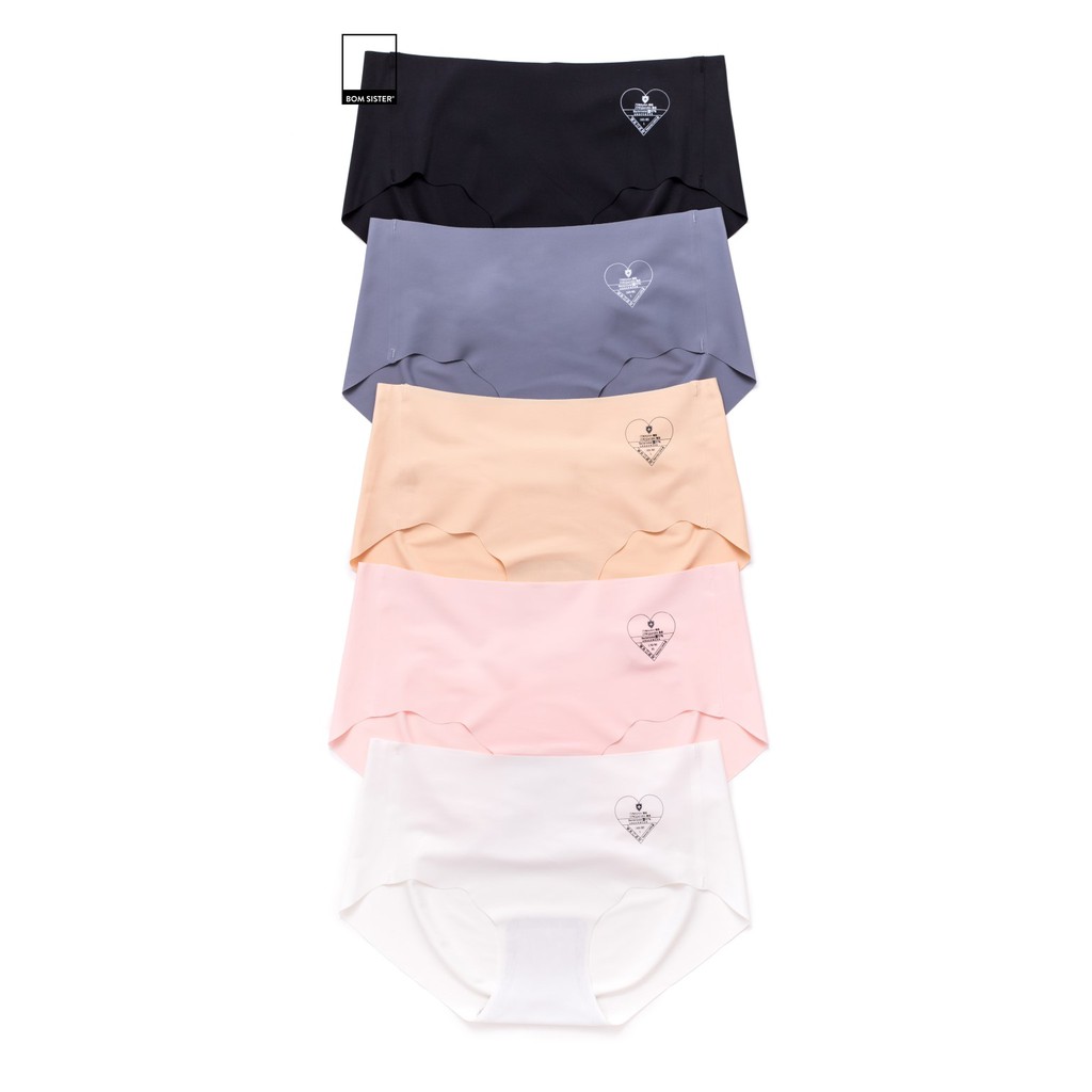 Quần lót su đúc cắt viền màu trơn nâng mông lưng cao tới rốn BOM SISTER Q86029 | BigBuy360 - bigbuy360.vn