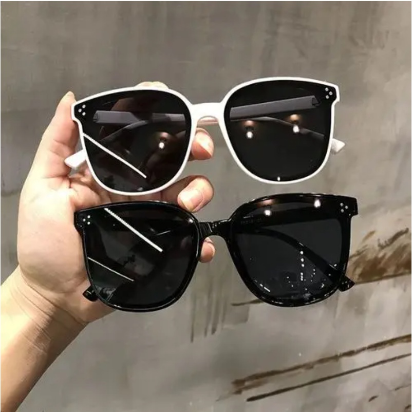 Kính Mát Gọng Vuông Màu Đen Thời Trang Cho Nam Nữ