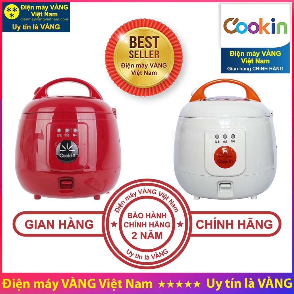 Nồi cơm điện Hàn Quốc Cookin RM-NA05 0.54 Lít, RM-NA10 1.0 Lít - Hàng chính hãng