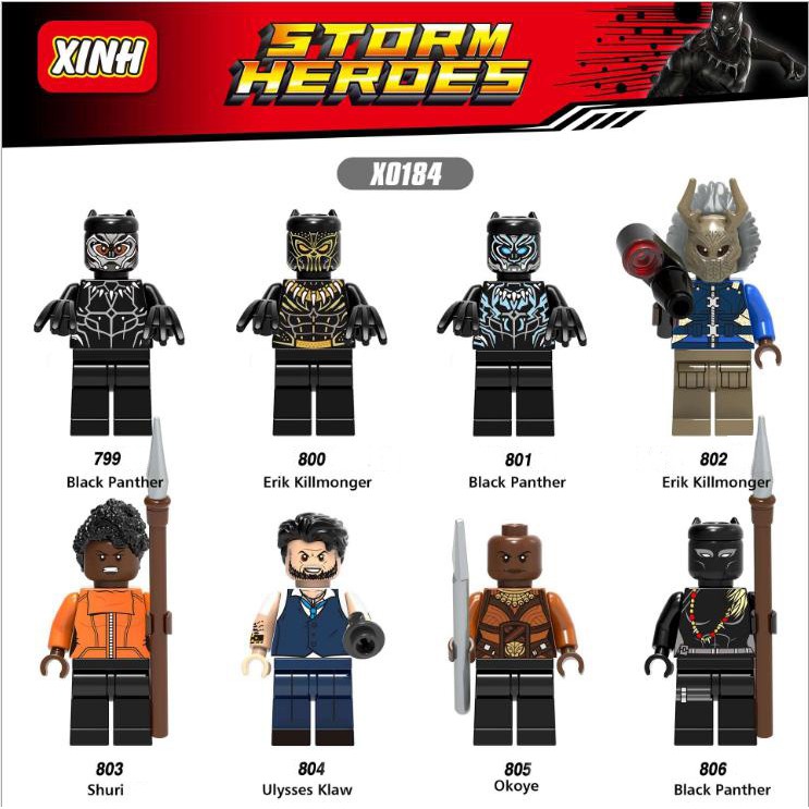 Minifigures nhân vật Black Panther X0184