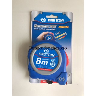 Thước cuộn 8 mét x 25mm kingtony 79094-08c