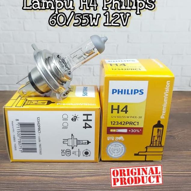 Bóng Đèn Pha Philips H4 60 / 55w 12v Ih8 Cho Xe Hơi