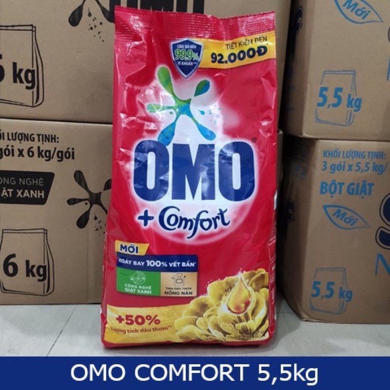 Bột giặt tay OMO 5,7 và hương cổmt 5,3kg