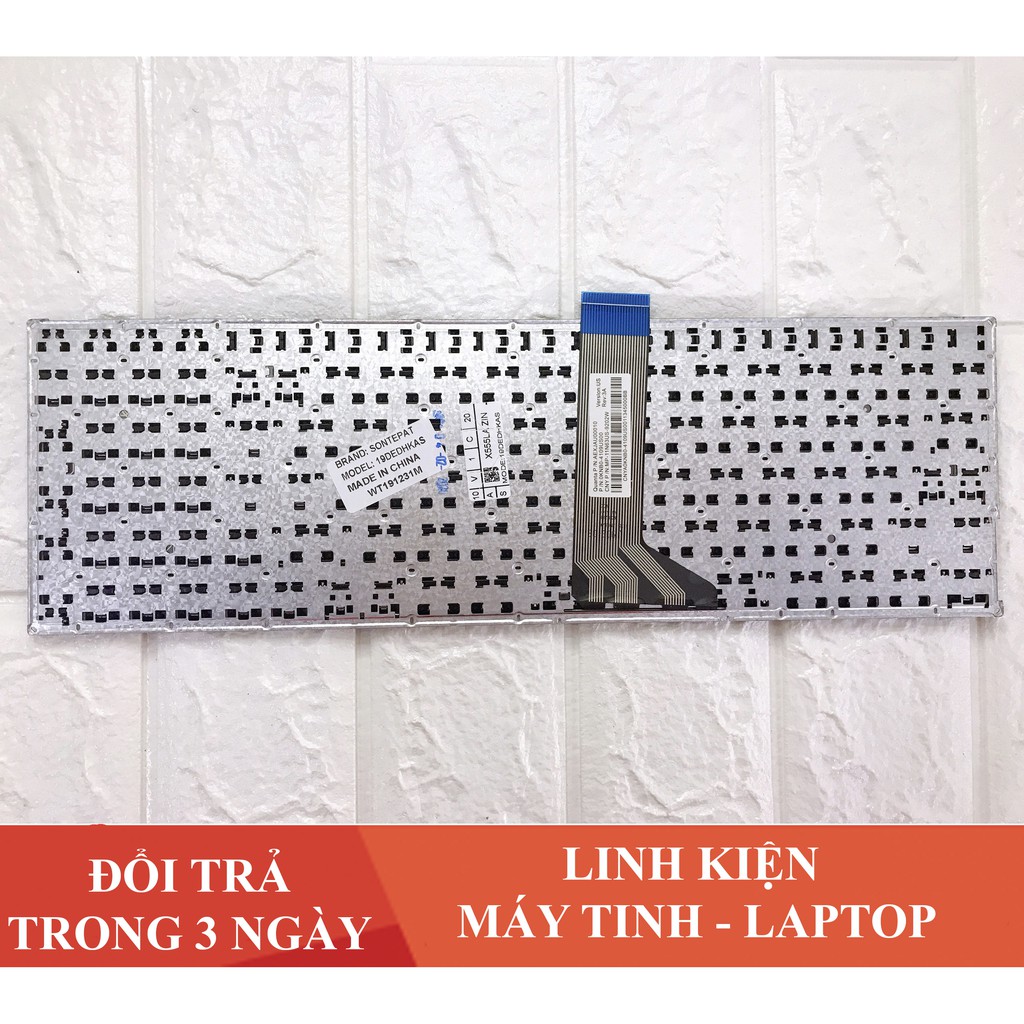 Phím Laptop Asus F555 X555 K555 TP550 (cáp dài hơn X551, phím chìm phải hàn DÀNH CHO THỢ)