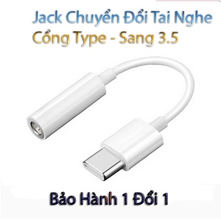 Jack Chuyển Đổi Tai Nghe Cổng Type-C Siêu Bền Bảo Hành 1 Đổi