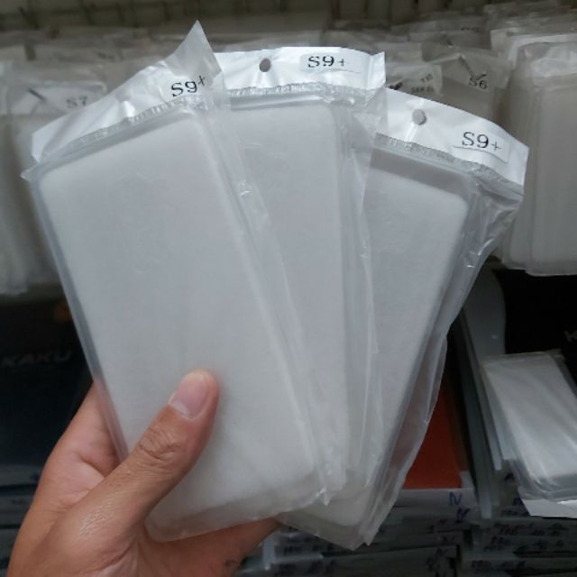Bộ 3 chiếc ốp silicon trong suốt galaxy S9 plus (loại A)