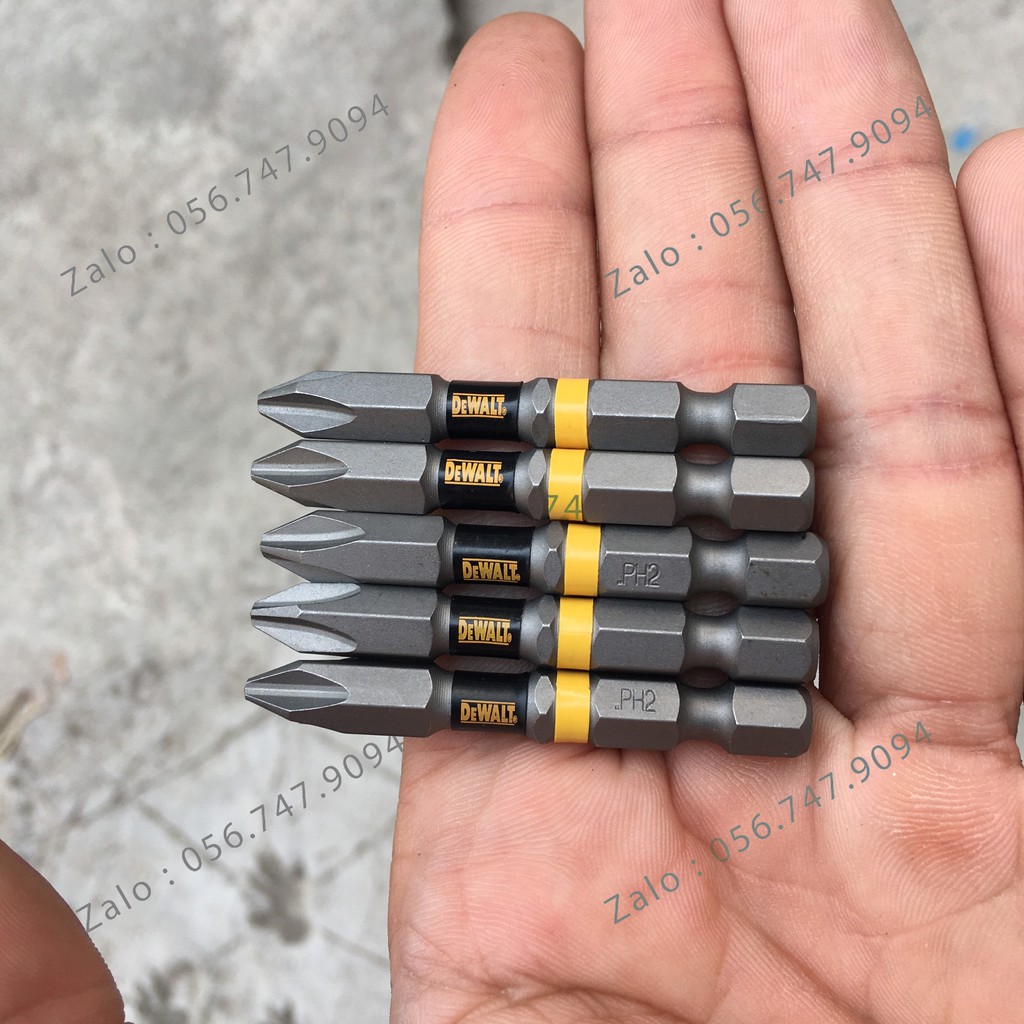 Mũi Vít Bake DEWALT PH2 Dài 50mm Xám - Loại Mới