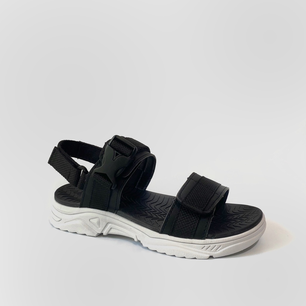 Giày Sandal Nam Nữ Unisex The BiLy Quai Ngang Dây Dù Đế Phylon Siêu Êm Nhẹ Màu Đen-BLDTMD03-Đen