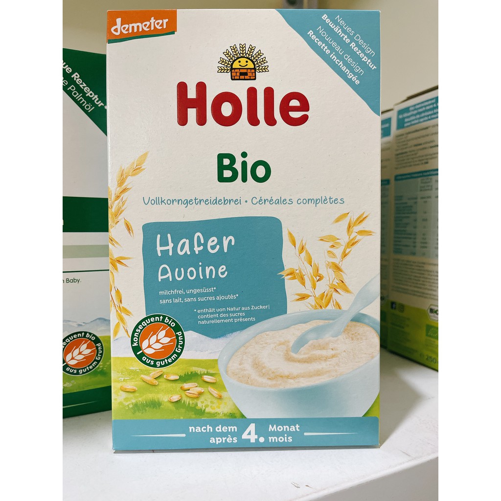 Bột ăn dặm yến mạch hữu cơ Holle 4m (250g)