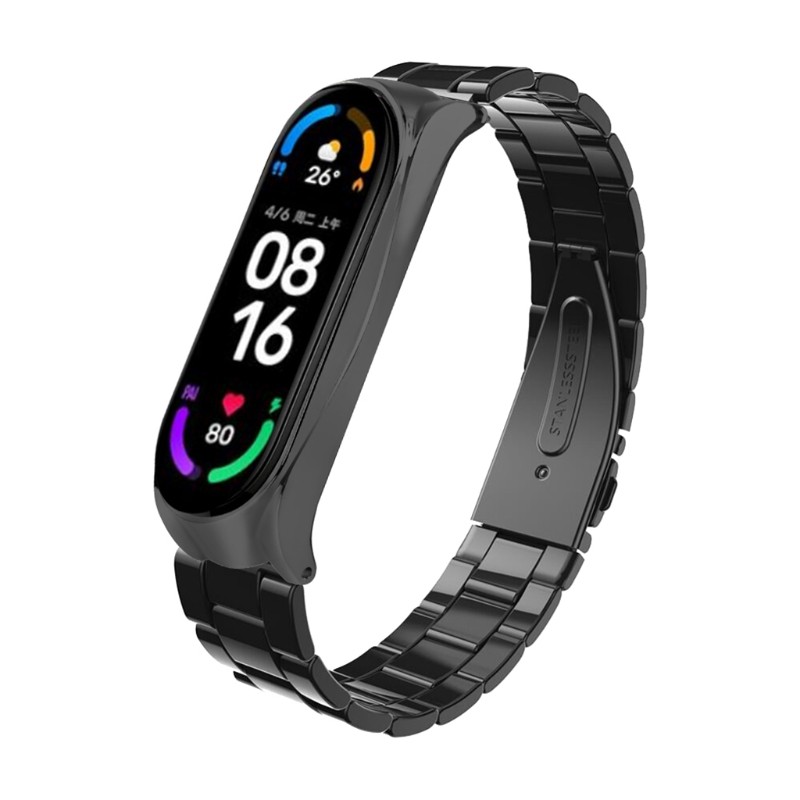 Dây Đeo Inox Cho Đồng Hồ Thông Minh Xiaomi Mi Band 6