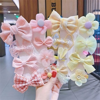 Set 8 kẹp tóc hình nơ phong cách hàn quốc cho bé gái