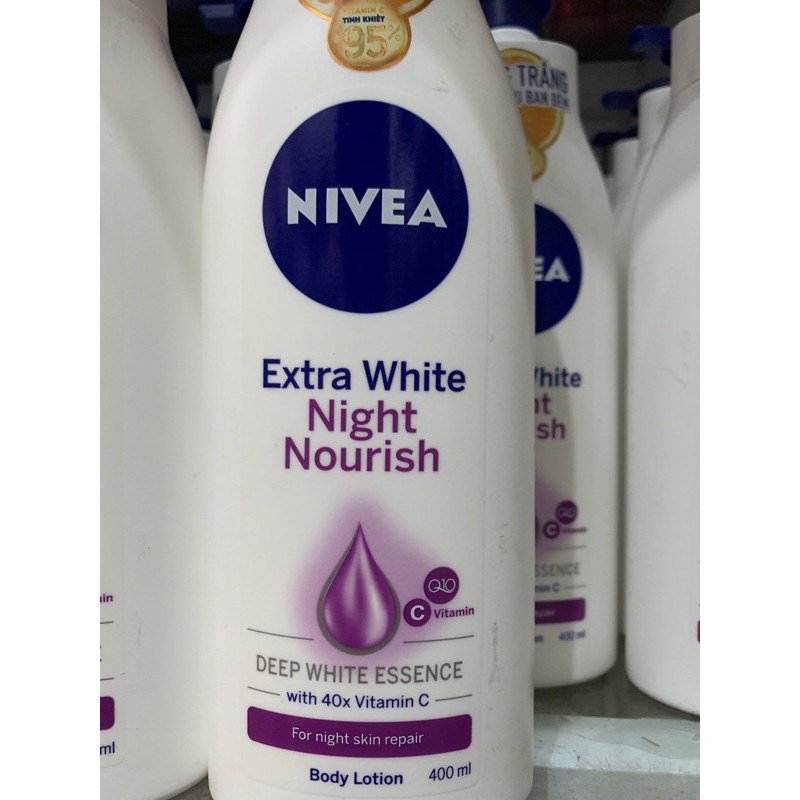 Sữa Dưỡng Thể Trắng Da Nivea Extra White Ban Đêm 400ml