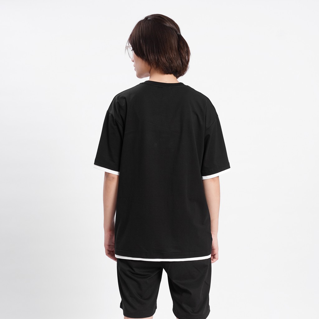 Áo thun trơn PHỐI GẤU Unisex Basic Tee mùa hè Nam Nữ tay lỡ Oversize form rộng đường phố phong cách Hàn Quốc | WebRaoVat - webraovat.net.vn