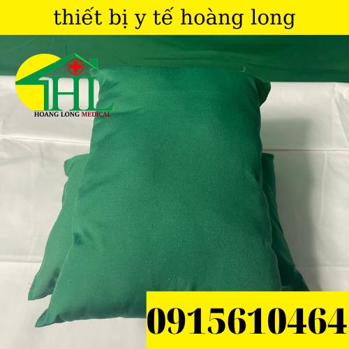 Gối kê tay khám bệnh, lấy máu xét nghiệm bệnh nhân màu xanh , màu trắng