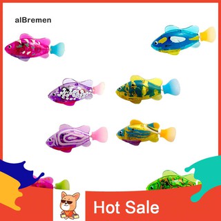 Đồ chơi cá rô bốt bằng nhựa có đèn LED phát sáng sáng tạo dành cho bé