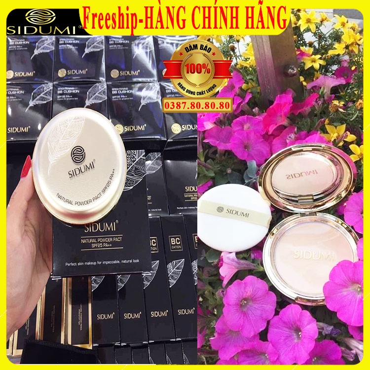 [ Freeship-AUTHENTIC ] Phấn phủ kiềm dầu nâng tone siêu mịn chính hãng Sidumi Hàn quốc/ Phan phu dạng nén cho da dầu mụn