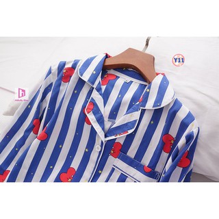 Pijama Lanh Lụa dài tay Y11