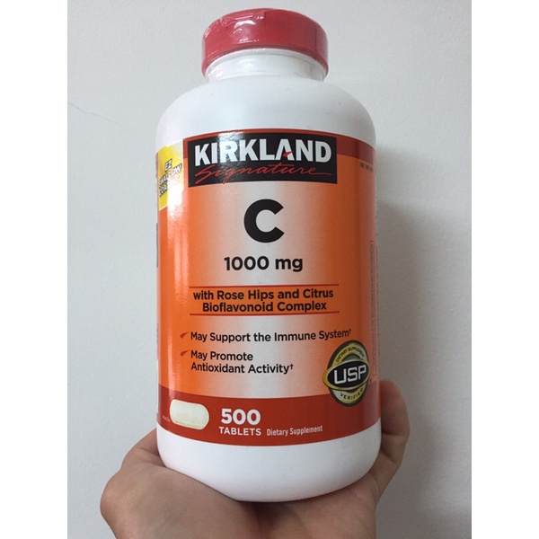 Viên uống vitamin C Kirkland 1000mg hộp 500 viên