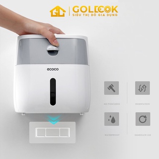 Hộp đựng giấy vệ sinh Coco kèm kệ để đồ 2 tầng có ngăn kéo chống nước tiện lợi - Goldcok