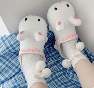Cute Feminine Rabbit Slippers All Sizes For Adults And Children